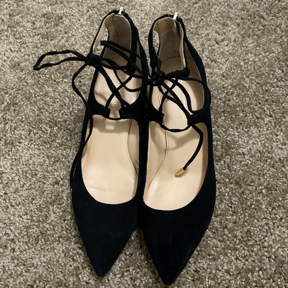 Ivanka Trump pointed toe lace up flat